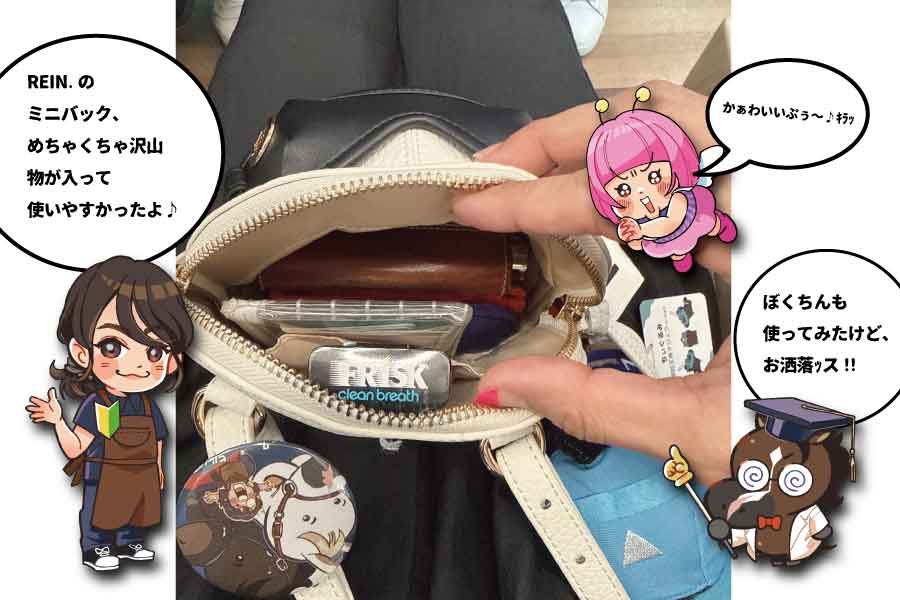 REIN.ミニバッグの使い勝手